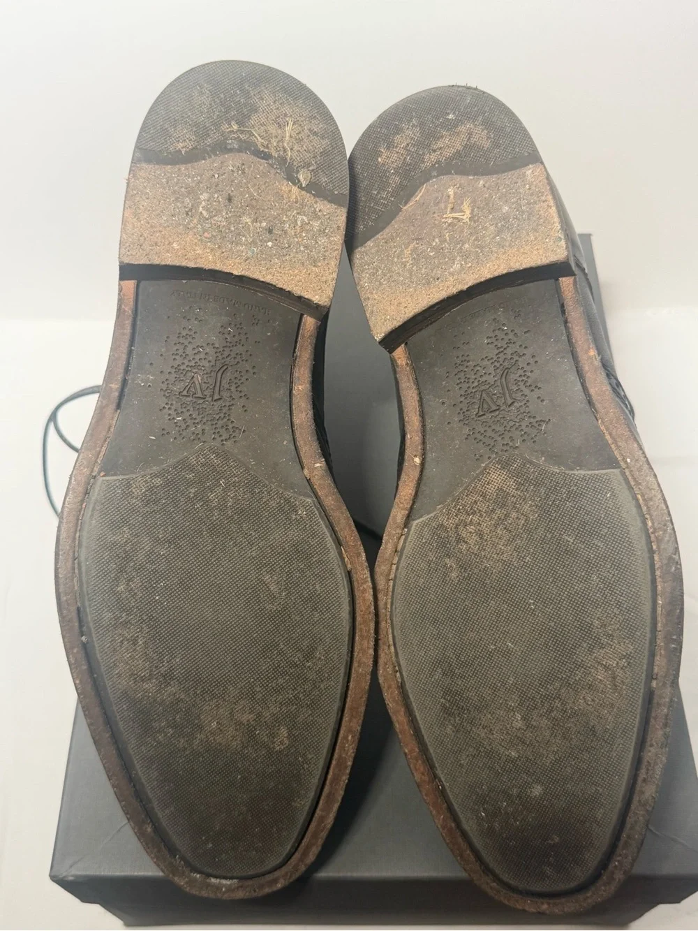 John Varvatos Brown Leather Chukka Wingtip Boots